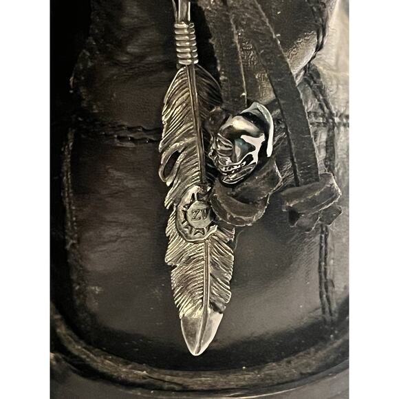 ZADIG & VOLTAIRE Laureen Roma Punk Ankle Boots •Women 39/8.5•Black Leather Skull - Picture 10 of 15